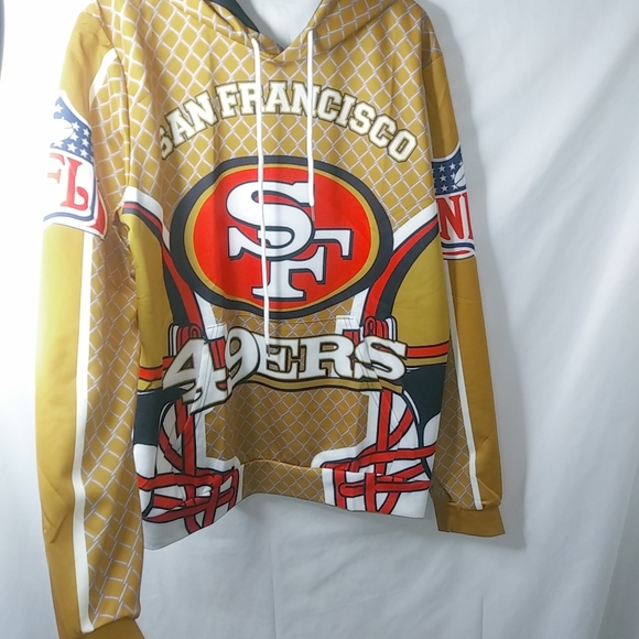 San Francisco 49ers Mens Always Faithful Hoodie Shirt - Picture 7 of 9